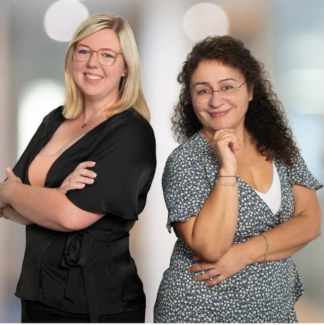 Carina Heine und  Serpil Tockenbürger