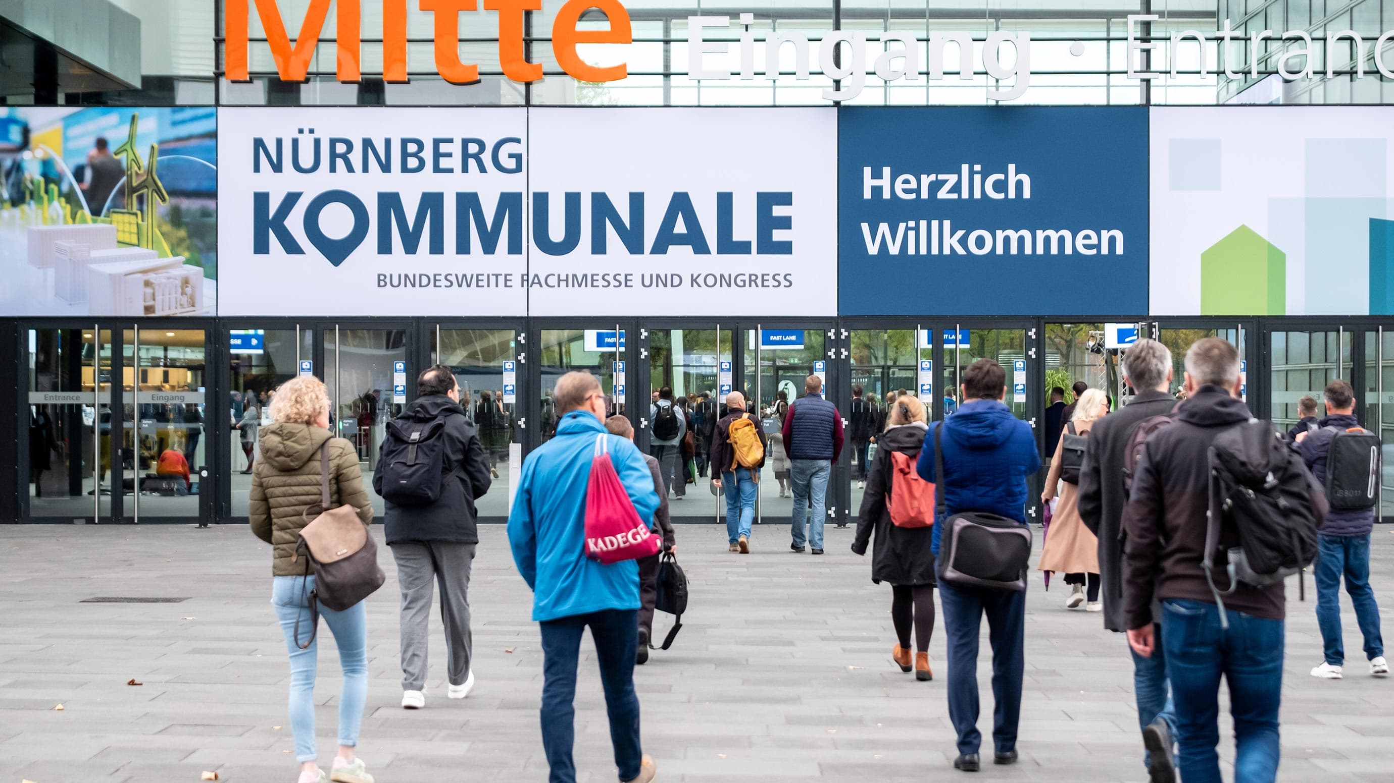 Eingangsbereich Messe Nürnberg KOMMUNALE 2025